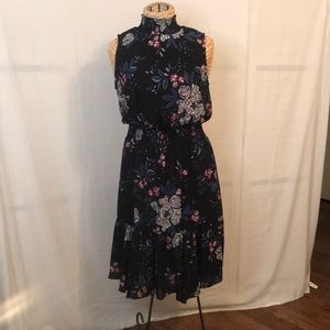 Nanette black floral dress size 10